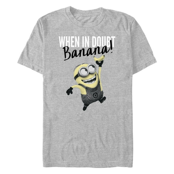Men's Despicable Me When In Doubt Banana  Graphic T-Shirt