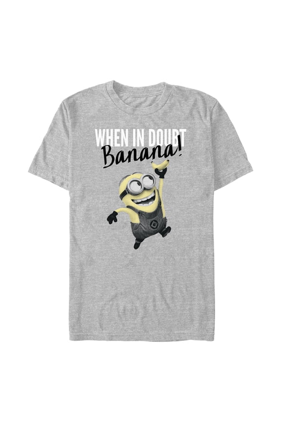 Men's Despicable Me When In Doubt Banana  Graphic T-Shirt
