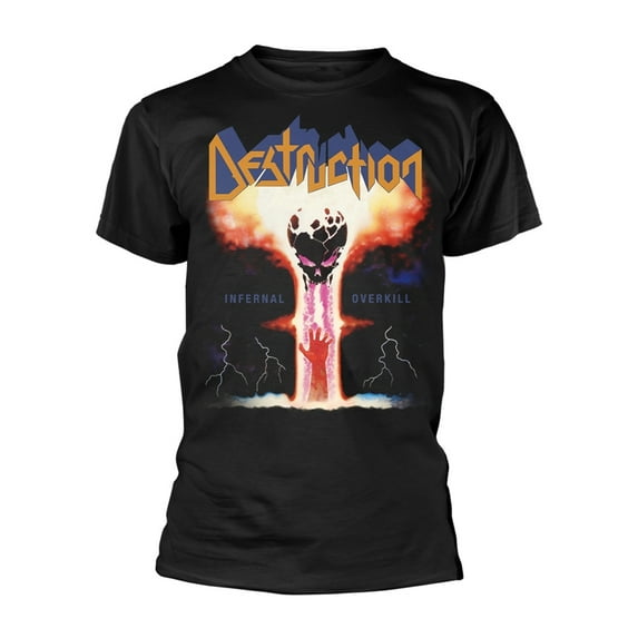 Men's Destruction Infernal Overkill T-shirt Large Black