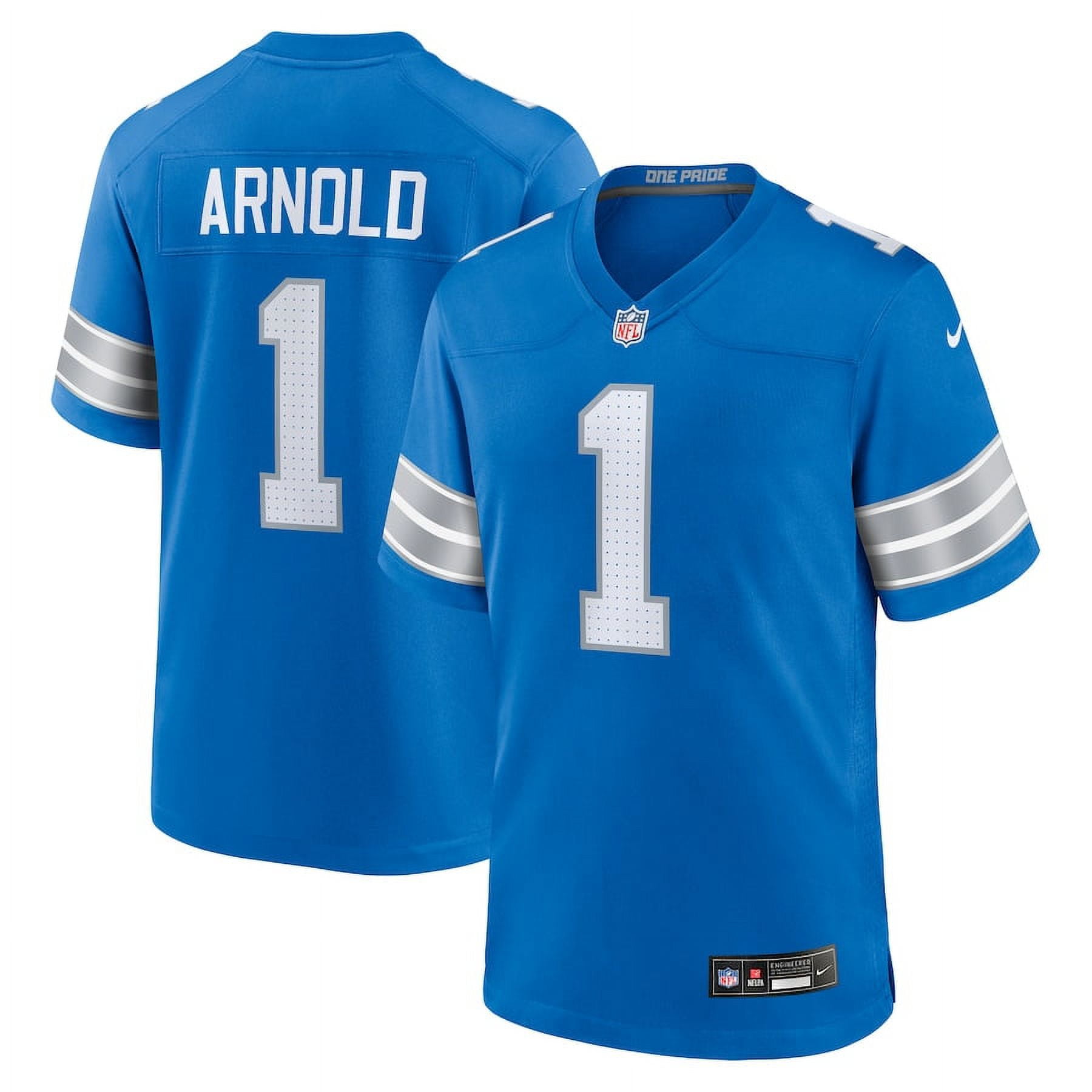 Men's Detroit_Lions Terrion Arnold Blue 2024 NFL Draft First Round Pick