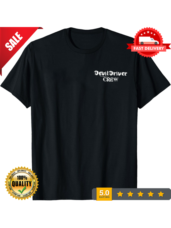Men's Devil Driver Crew T-shirt Small Black, NEW INSTOCK-TH81444
