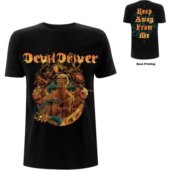 Men's Devildriver Keep Away From Me T-shirt Medium Black