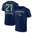 thumbnail image 1 of Men's Devon Witherspoon College Navy Seattle Seahawks Team Wordmark Player Name & Number T-Shirt, 1 of 3