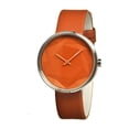 thumbnail image 1 of Men's Diamond Orange Leather Orange Analog Watch, 1 of 4