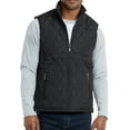 thumbnail image 1 of Men's Diamond Quilted Full Zip Puffer Vest, Black M, 1 Count, 1 Pack, 1 of 3