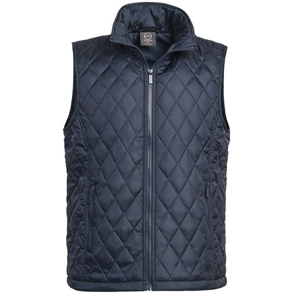 Men's Diamond Quilted Puffer Vest M, Navy