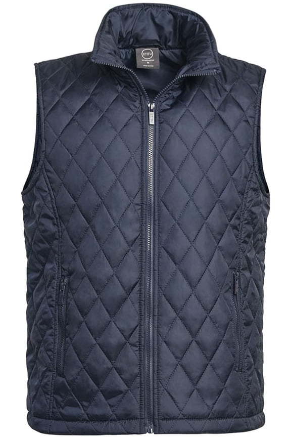 Men's Diamond Quilted Puffer Vest M, Navy