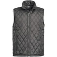 thumbnail image 1 of Men's Diamond Quilted Puffer Vest S, Dark Grey, 1 of 5