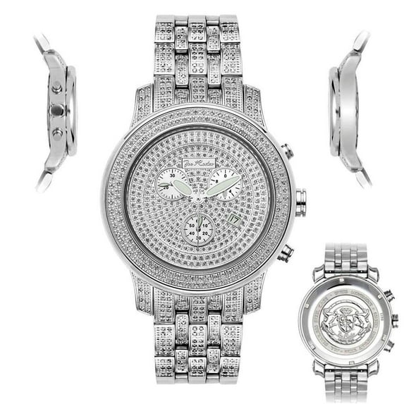 Men's Diamond Watch J2024 Fully Loaded 3.5 Ct Illusion Dial