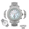 thumbnail image 1 of Men's Diamond Watch Joe Rodeo Junior JJU27 16.25 Ct Fully Loaded MOP White Dial, 1 of 2