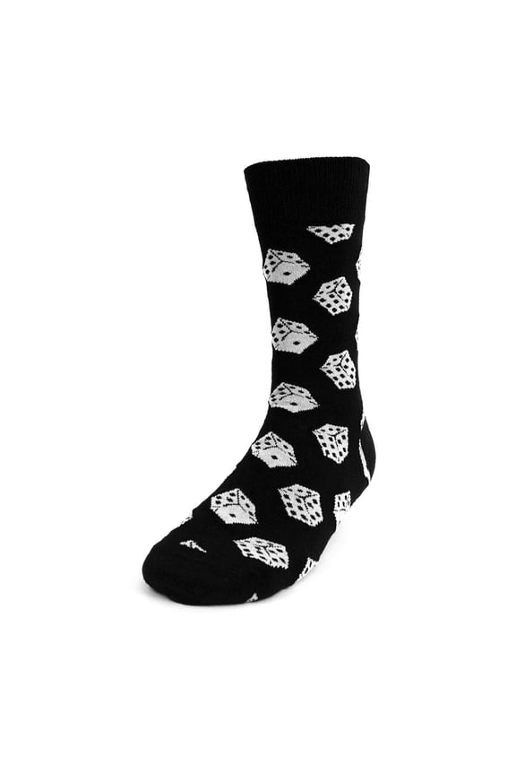 Men's Dice Novelty Socks Black