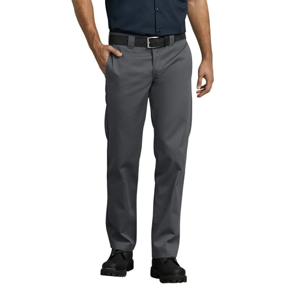 Dickies Men's 873 Slim Fit Work Pants Durable FLEX Stretch Fabric Professional Work Trousers Wrinkle Resistant Comfortable Everyday Wear