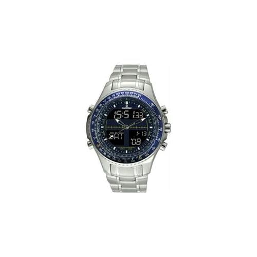 Men's Digital Alarm Chronograph World Time Blue Dial - Watch