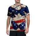 thumbnail image 1 of Men's Digital Camo Quick‑Dry T‑Shirt Summer Crew Neck Short Sleeve UV Protection Top for Fishing Hiking Sports Blue 2XL, 1 of 4