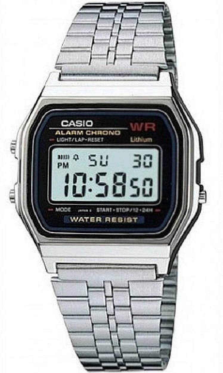 Men's Digital Classic Steel Band Watch A159WA-N1D