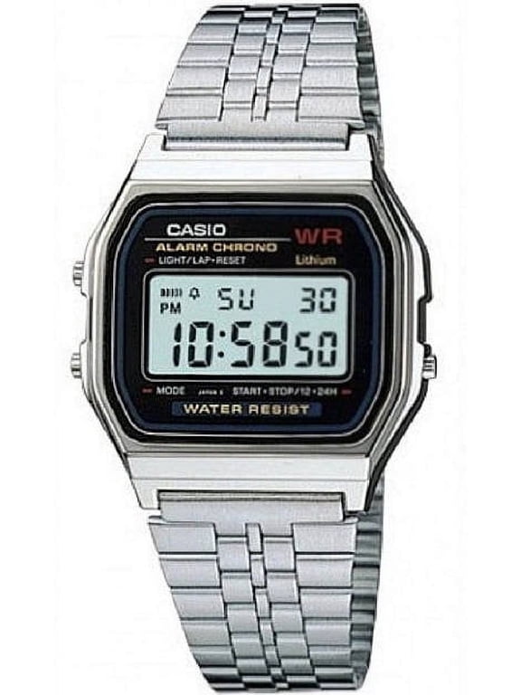 Men's Digital Classic Steel Band Watch A159WA-N1D
