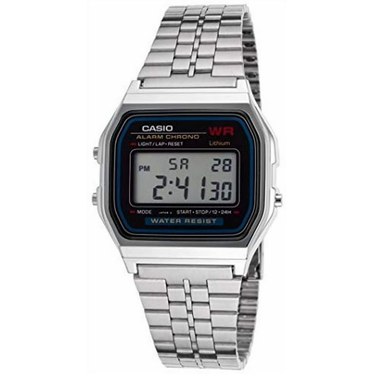 Casio Men's Stainless Steel Digital Watch, Alarm, Date, Stopwatch
