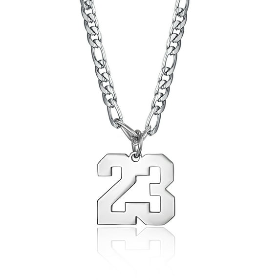 Men's Digital Custom Necklace Personalized Stainless Steel Name Engraved Customized Cuff Necklace Anklet for Men ,Sliver