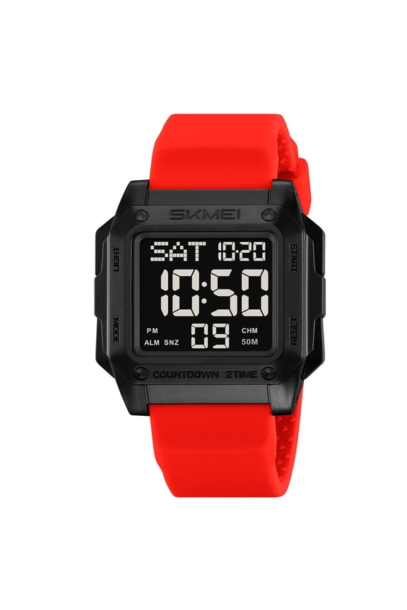 Men's Digital Outdoor Sports Watch Waterproof with Luminous Display, Multi-Functional Tools, and Long Battery Life for Hiking, Running, Camping, Swimming, and Adventure