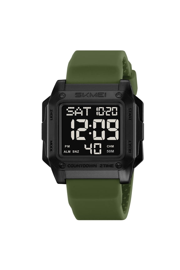 Men's Digital Outdoor Sports Watch Waterproof with Luminous Display, Multi-Functional Tools, and Long Battery Life for Hiking, Running, Camping, Swimming, and Adventure