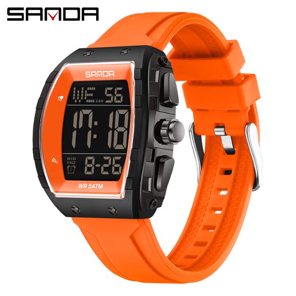 Men's Digital Sport Watch - Military Waterproof with Backlight & Alarm, Large Display Chronograph for Outdoor, Fitness