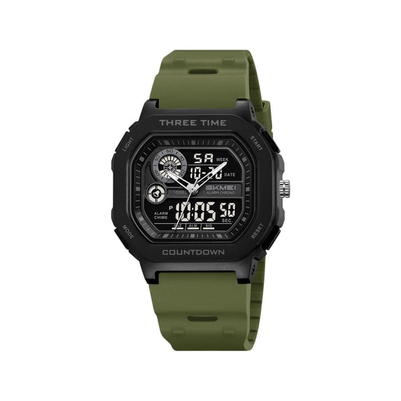 Men's Digital Sports Watch - Multifunctional Waterproof Outdoor Wristwatch with Alarm, Chronograph, LED Backlight - Perfect for Hikers, Runners & Students - 50M Water Resistant & Shockproof C