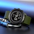 thumbnail image 1 of Men's Digital Sports Watch Waterproof 100m with Luminous Display, Stopwatch Alarm, for Hiking Camping Running Swimming, Rugged Outdoor Sports Watch, 1 of 6