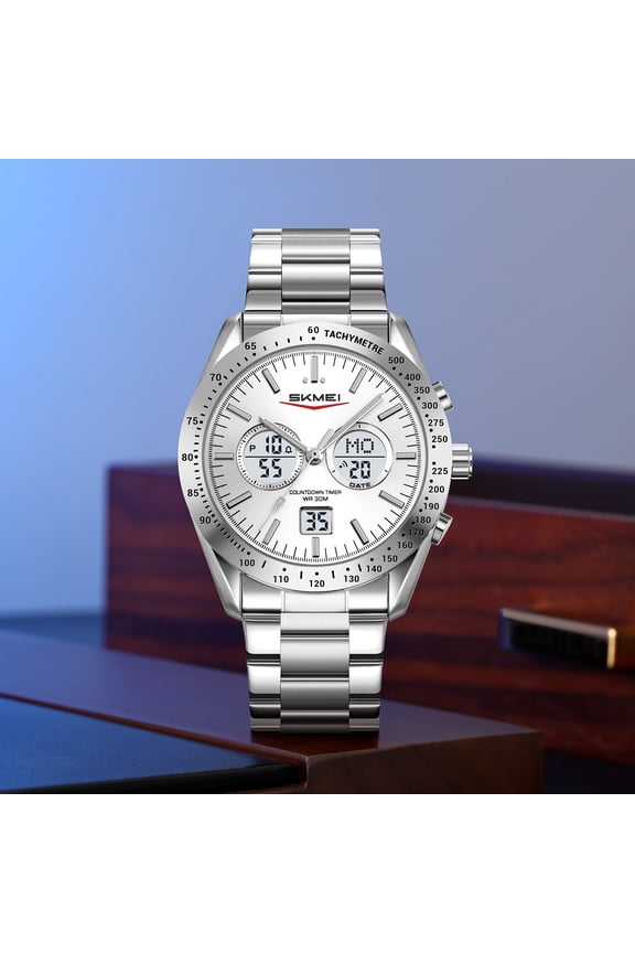 Men's Digital Sports Watch Waterproof with Luminous Display, Outdoor Shock Resistant Watch for Hiking Swimming Running Camping, Stopwatch Alarm Calendar