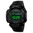 thumbnail image 1 of Men's Digital Watch, LED Sport Watch with Date Display, 30M Water Resistant Alarm Clock Electronic Wristwatch for Outdoor Activities, Black, 1 of 7