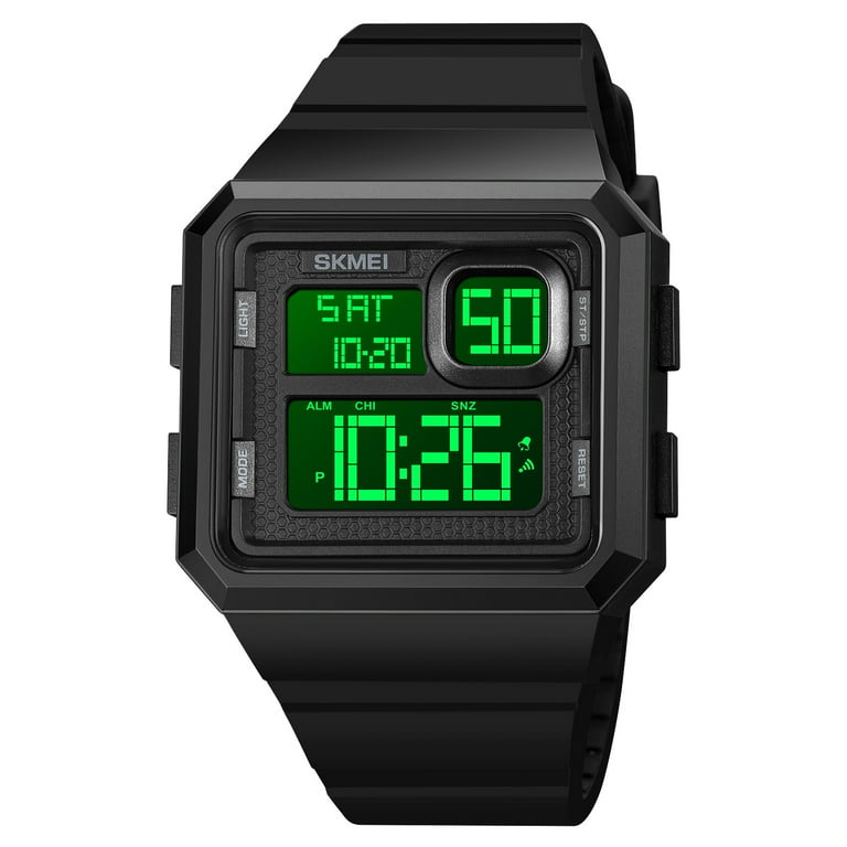 Men s Digital Watch SKMEI Outdoor Sports Hand Watch 50M Waterproof Wrist Watch Military Large Watch for Men with LED Backlight Alarm Stopwatch Walmart
