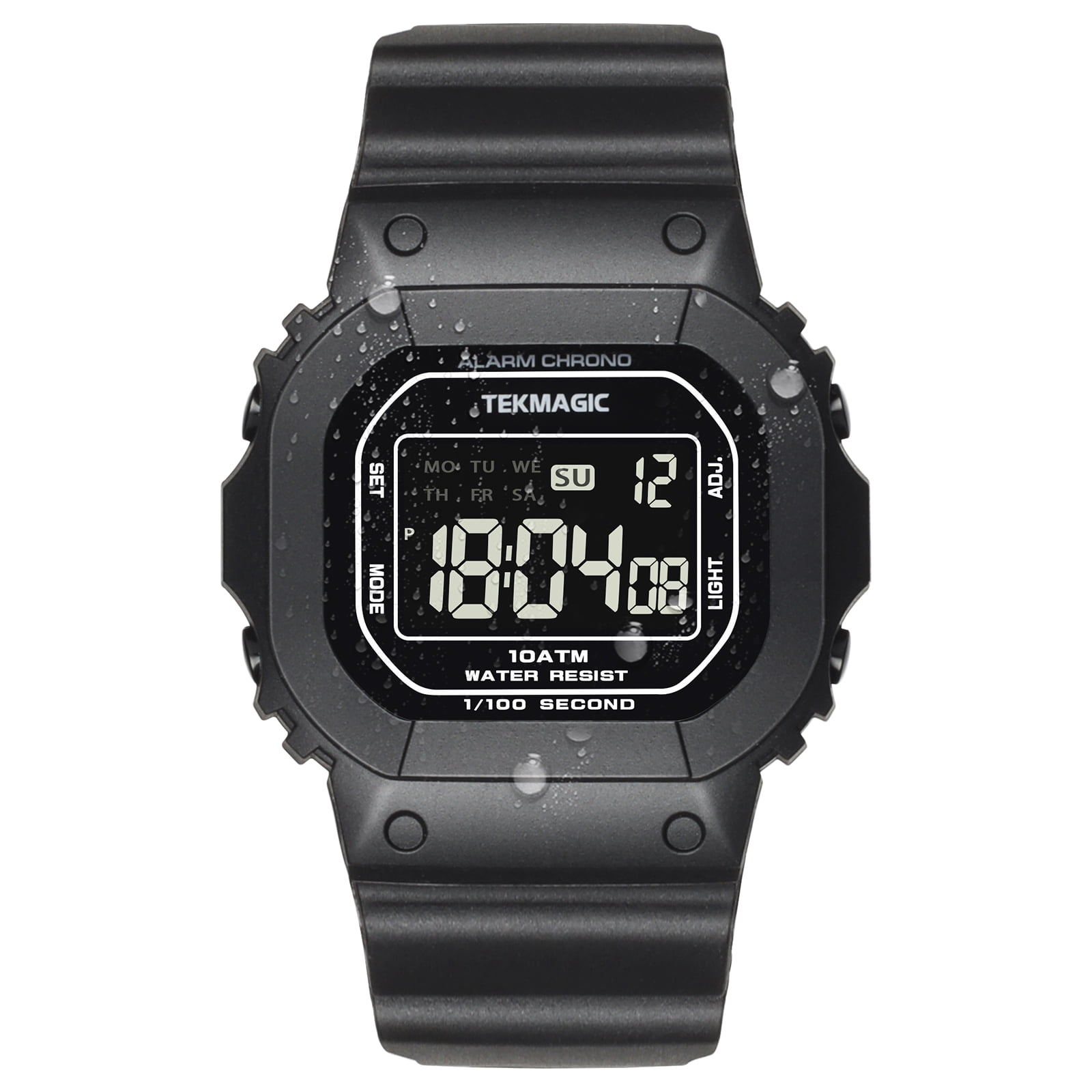 Men s Digital Wrist Watch Suitable for Swimming and Diving 10 ATM 330ft Waterproof with Backlight Alarm Clock Stopwatch Calendar Dual Time Display in Nepal at NPR 0 Rating 5