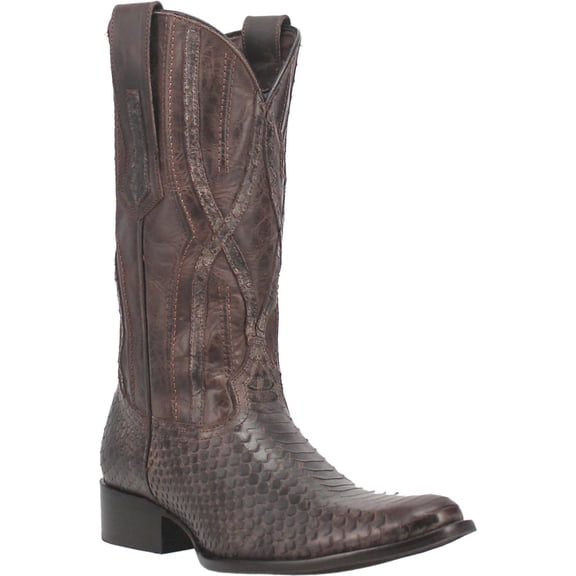 Men's Dingo Ace High Python PRINT Boots Brown
