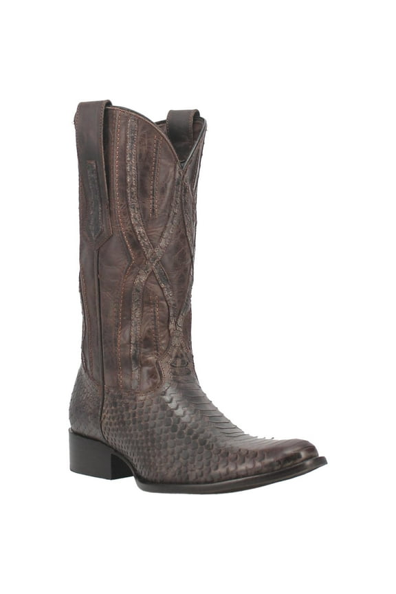 Men's Dingo Ace High Python PRINT Boots Brown