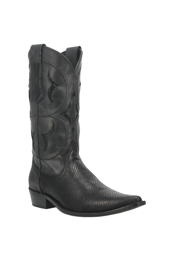 Men's Dingo Dodge City Snake PRINT Boots Black