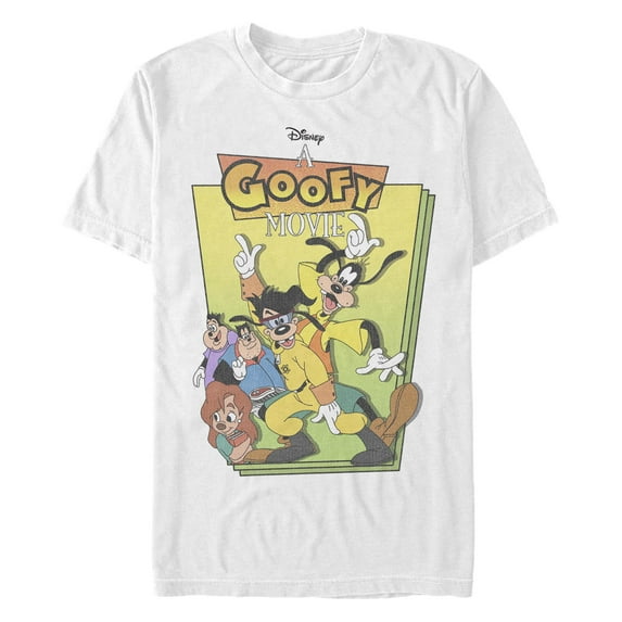 Men's A Goofy Movie Distressed Movie Poster  Graphic T-Shirt