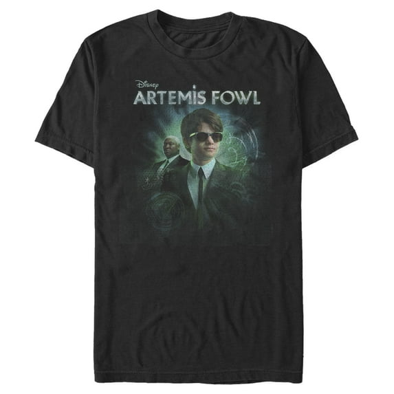 Men's Disney Artemis Fowl Domovoi Glow Graphic Tee Black 2X Large