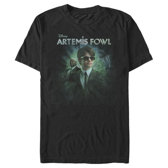 Men's Disney Artemis Fowl Domovoi Glow  Graphic Tee Black 2X Large