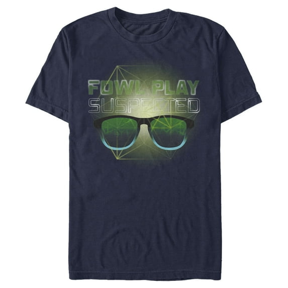 Men's Disney Artemis Fowl Play Suspected Graphic Tee Navy Blue 3X Large