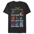thumbnail image 1 of Men's Disney Class of Evil Character Yearbook  Graphic Tee Black 2X Big Tall, 1 of 3