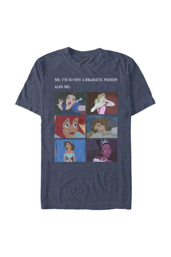 Men's Disney Dramatic Person Squares Graphic T-Shirt