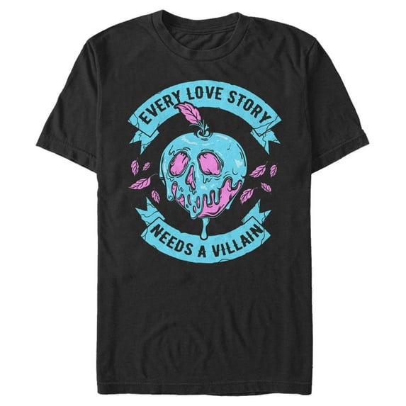 Men's Disney Every Love Story Needs a Villain Graphic Tee Black Large