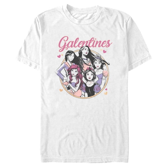 Men's Disney Galentines Sketch Graphic Tee White X Large