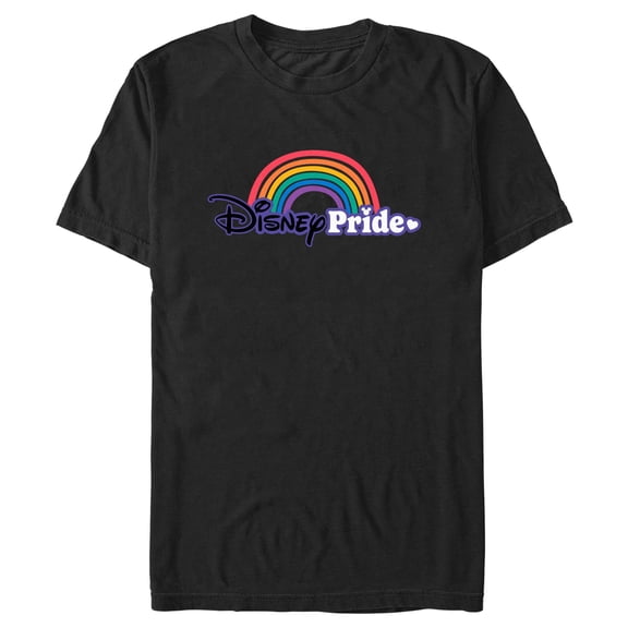 Men's Disney LGBTQIA+ Pride Logo Rainbow Graphic T-Shirt
