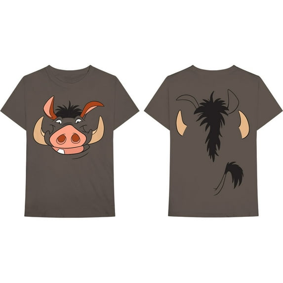 Men's Disney Lion King Pumbaa T-shirt XX-Large Brown