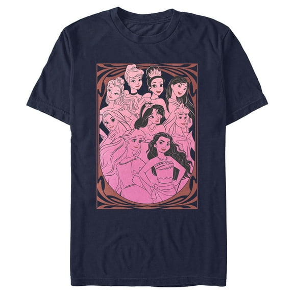 Men's Disney Pink Princess Poster Graphic T-Shirt