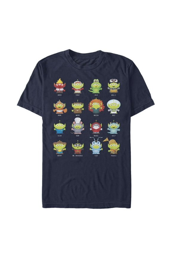 Men's Pixar Character Alien Characters Graphic T-Shirt