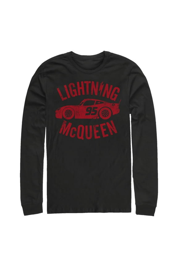 Men's Disney / Pixar Cars Lightning McQueen Vintage Tee Color: Black Size: XL