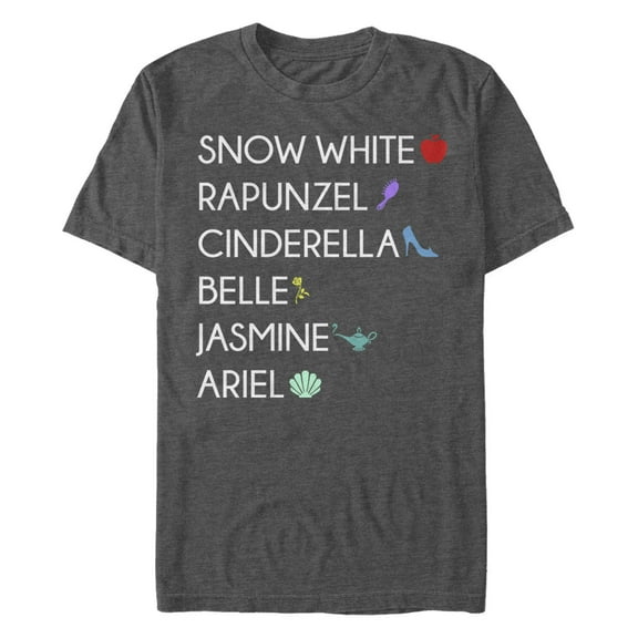 Men's Disney Princess Items Graphic T-Shirt