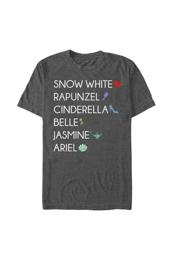Men's Disney Princess Items Graphic T-Shirt