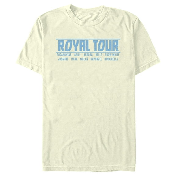 Men's Disney Princess Royal Tour  Graphic Tee Beige Small